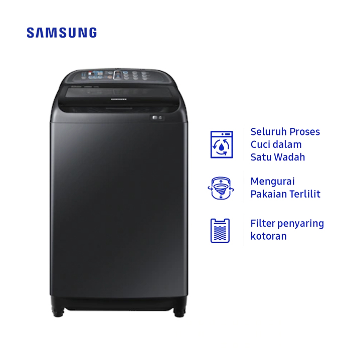 Samsung Mesin Cuci Top Loading 13 KG - WA13J5750SV